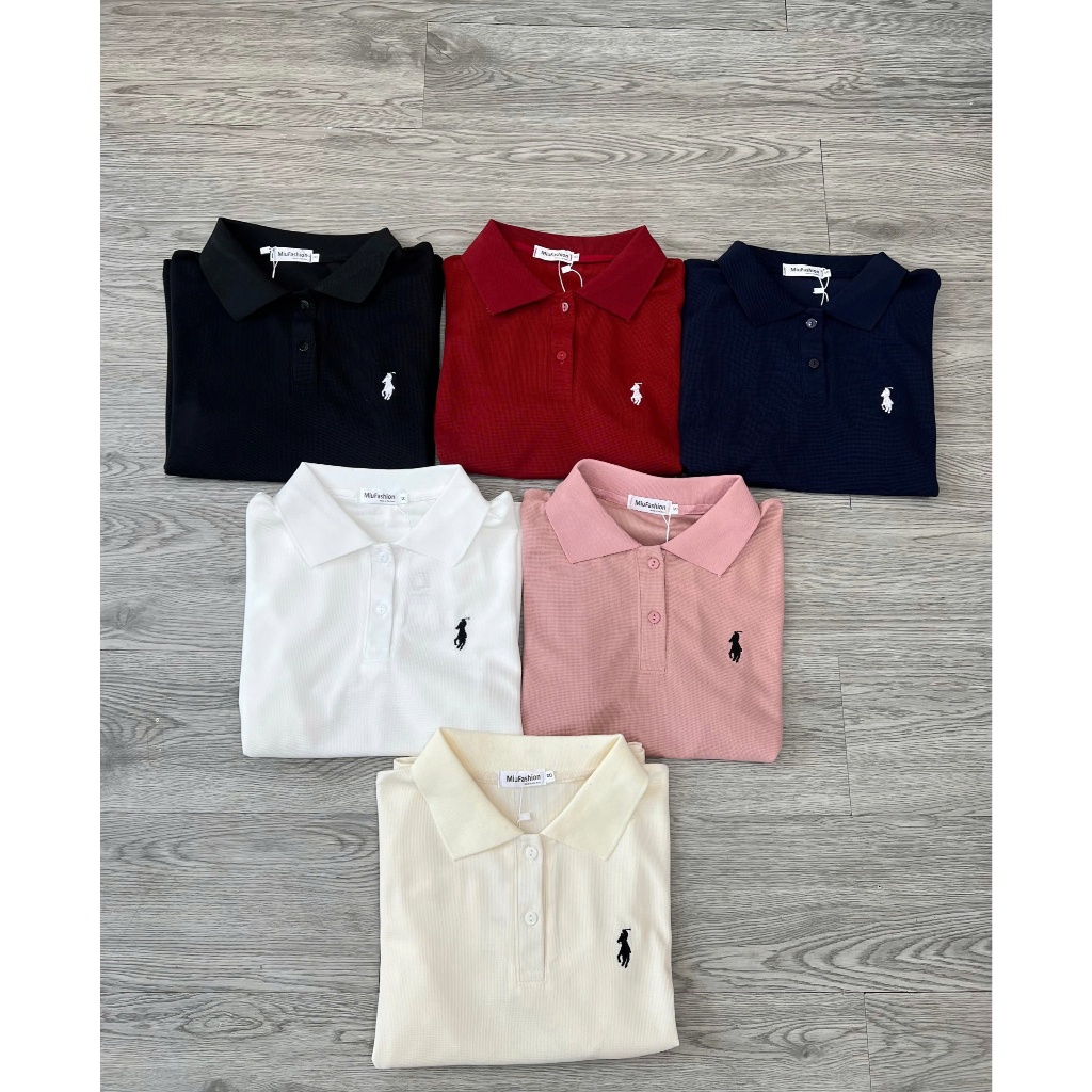 Áo thun polo nữ thêu basic trẻ trung, thanh lịch dễ phối đồ - MiuFashion | BigBuy360 - bigbuy360.vn