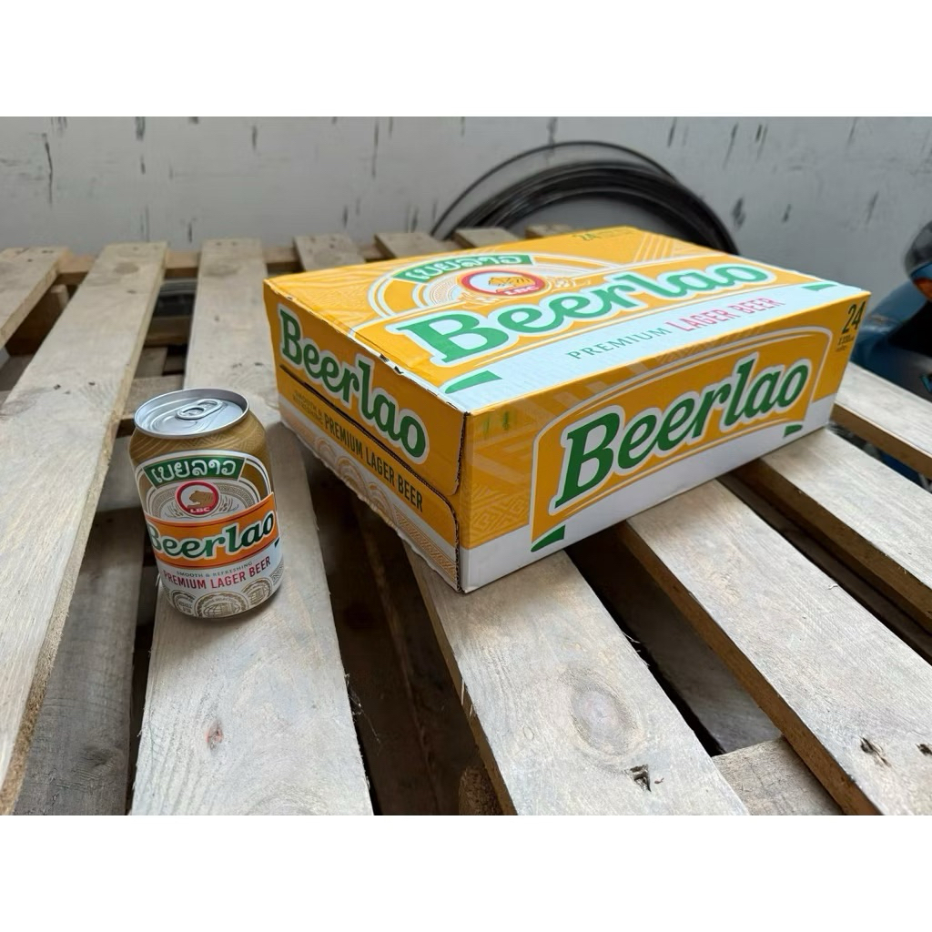 [ SẴN - HOẢ TỐC] Bia Lào Vàng Beerlao Prenium Lager 330 ml x 24 lon