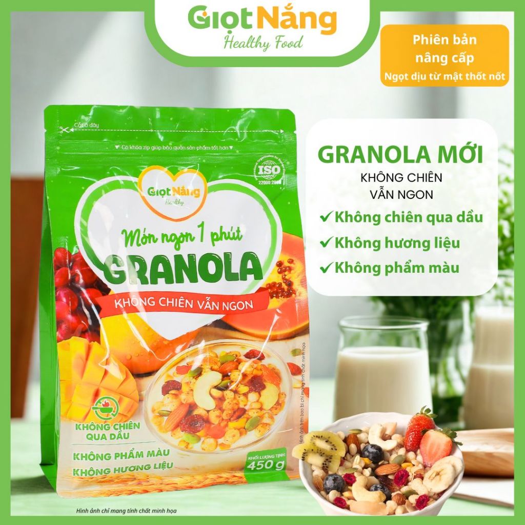 Granola Mới Ngũ Cốc Dinh Dưỡng Ăn Sáng Từ Trái Cây từ Giọt Nắng
