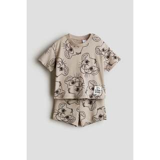 Set bộ bé trai cộc tay chất cotton HM auth