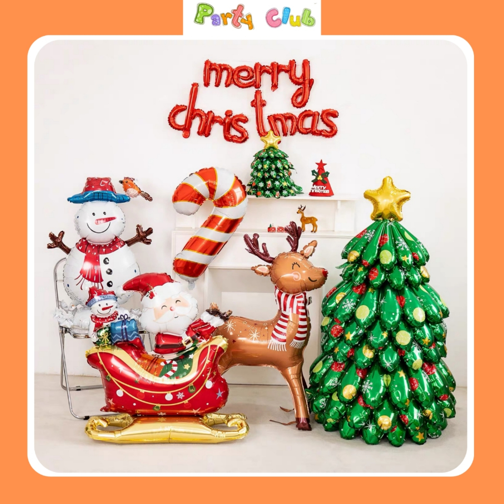 Bóng trang trí Noel giáng sinh Merry christmas 2025 (vỏ bóng)