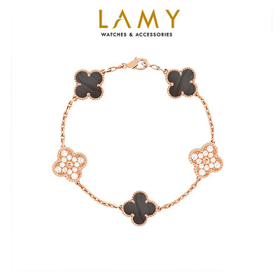 Vòng tay nam nữ LAMY Four Leaf Clover Bracelet Rose Gold 2163