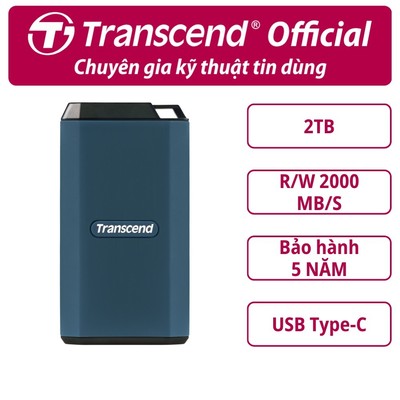 [HỎA TỐC HCM] Ổ cứng di động SSD Transcend ESD410C 1TB / 2TB 2000MB/s - Bảo hành 5 năm