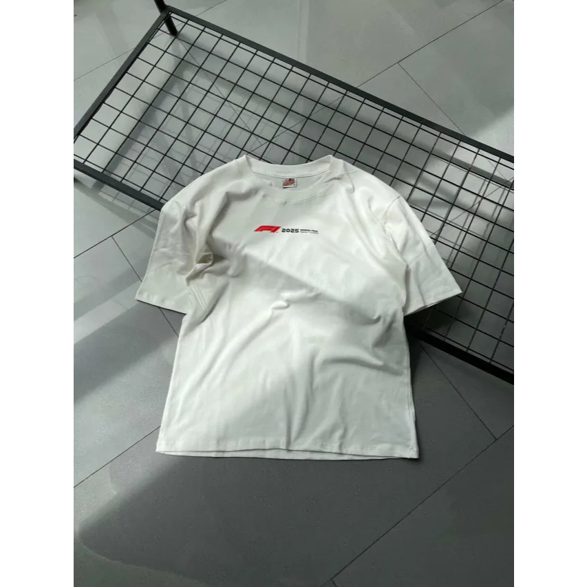 Áo T- Shirt sơ đồ đường đua F1 2025 - Áo thun unisex chất cotton dày dặn, form oversize