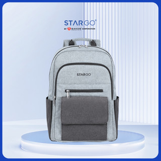  Balo laptop STARGO LIBER 15.6 inch kiểu dáng hiện đại nhiều ngăn tiện lợi đệm lưng thoáng khí dễ mang cả ngày 