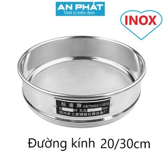  Rây lọc bột lọc sữa hạt lọc cháo lọc trà lọc đồ ăn thức ăn siêu mịn bằng inox đường kính 20cm - 30cm 