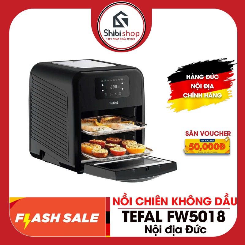 Nồi chiên không dầu TEFAL FW5018, dung tích 11L, công suất mạnh, dễ vệ sinh