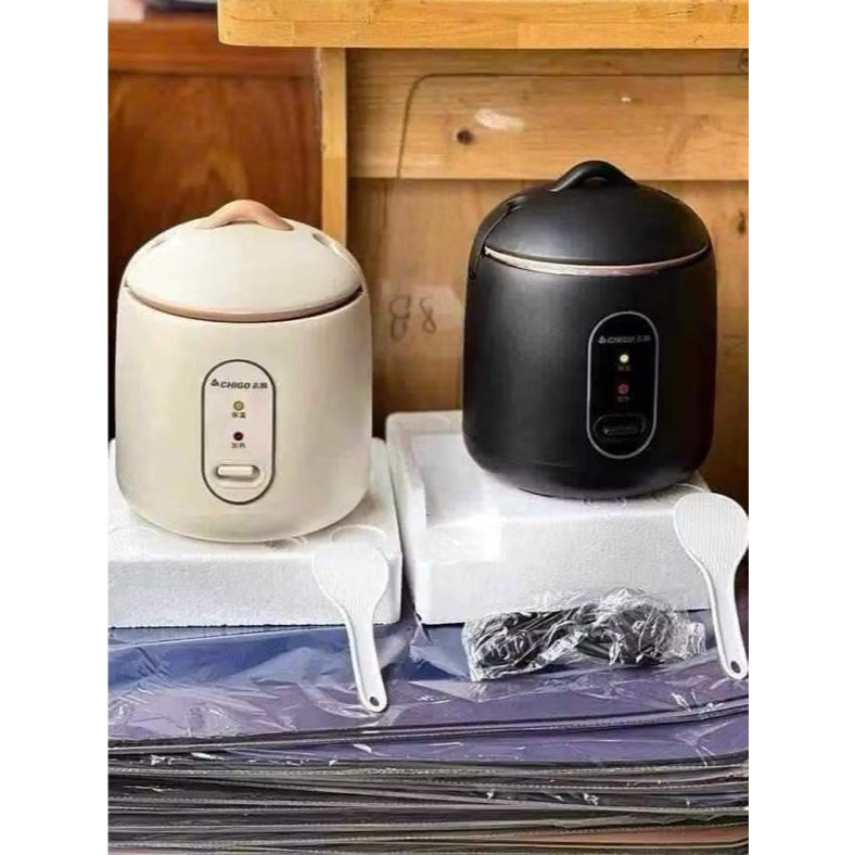 Nồi Cơm Điện Mini Chigo 1,2L (Ruột 800ml, dây cắm 3 chân) Dành cho 1-2 người ăn