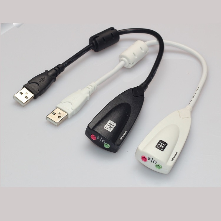 USB Sound Card 5Hv2 – Bộ Chuyển USB Ra Tai Nghe & Micro – Hỗ Trợ PC, Laptop