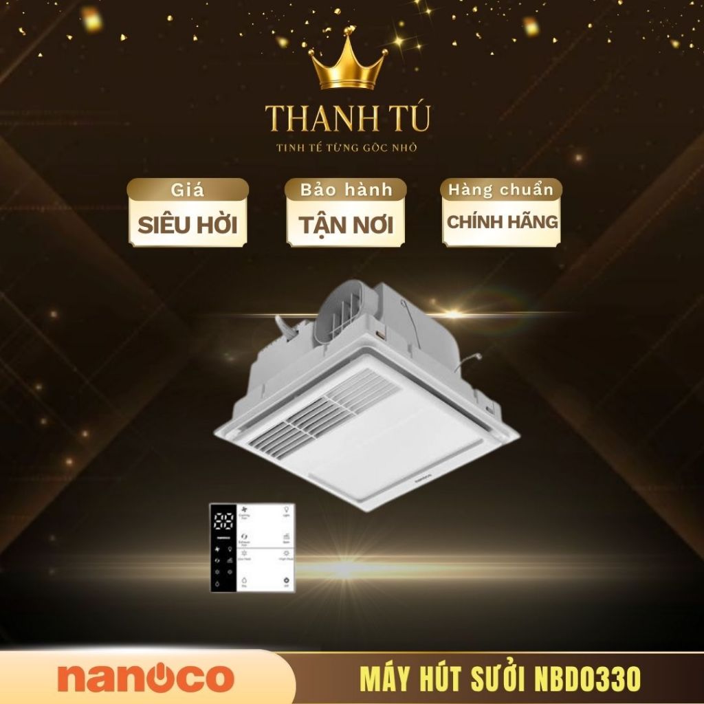 Quạt hút sưởi Nanoco NBD0330 - Đa Năng, Hoạt Động Êm Ái
