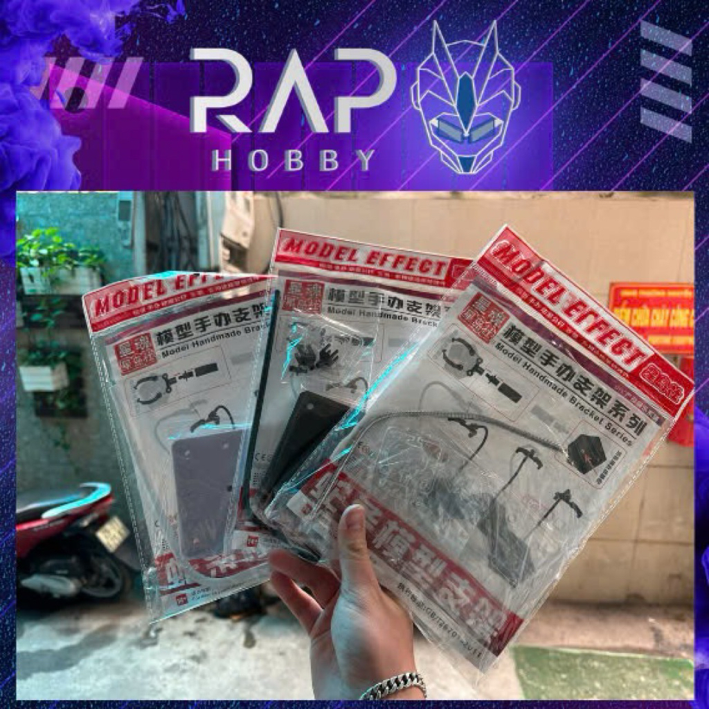 [CÓ SẴN] Đế Trưng Bày Action Base thanh chống uốn cong dành cho mô hình HG MG