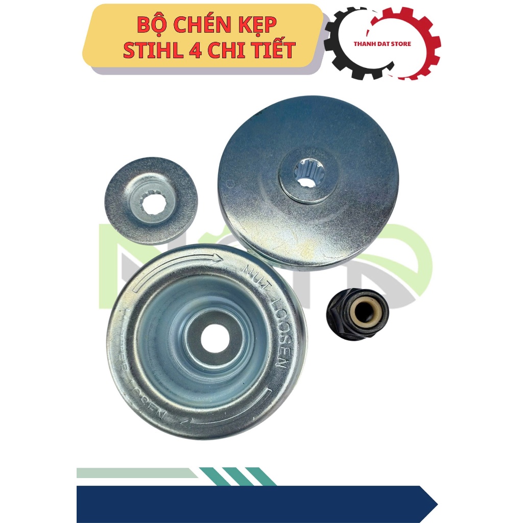 Bộ Chén Kẹp Đầu Bò Máy Cắt cỏ Stihl 4 Chi Tiết (Fs120 Fs230 Fs250)