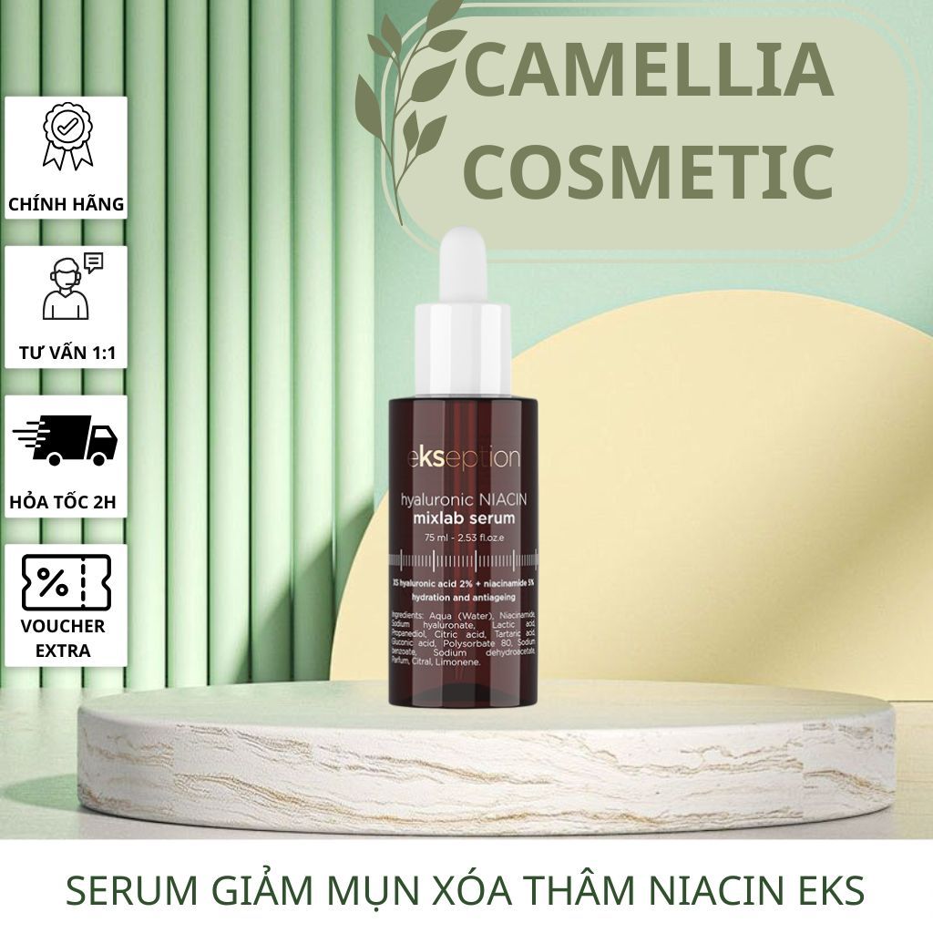 Full Serum EKSEPTION Niacin,Dưỡng Sáng Mờ Thâm Mụn- Hàng Công Ty