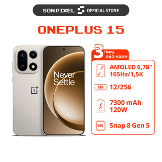  Điện Thoại OnePlus 15 Chip Snap 8 Gen 5 Màn hình 6.78 inch Hiệu năng 7300 mAh. SonPixel 