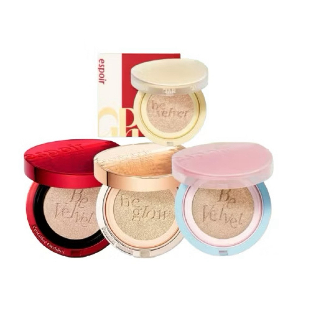 [Tem phụ] Phấn Nước Espoir Pro Tailor Be Velvet Cover Cushion SPF34 PA++ - Kèm Lõi Refill, Cushion E