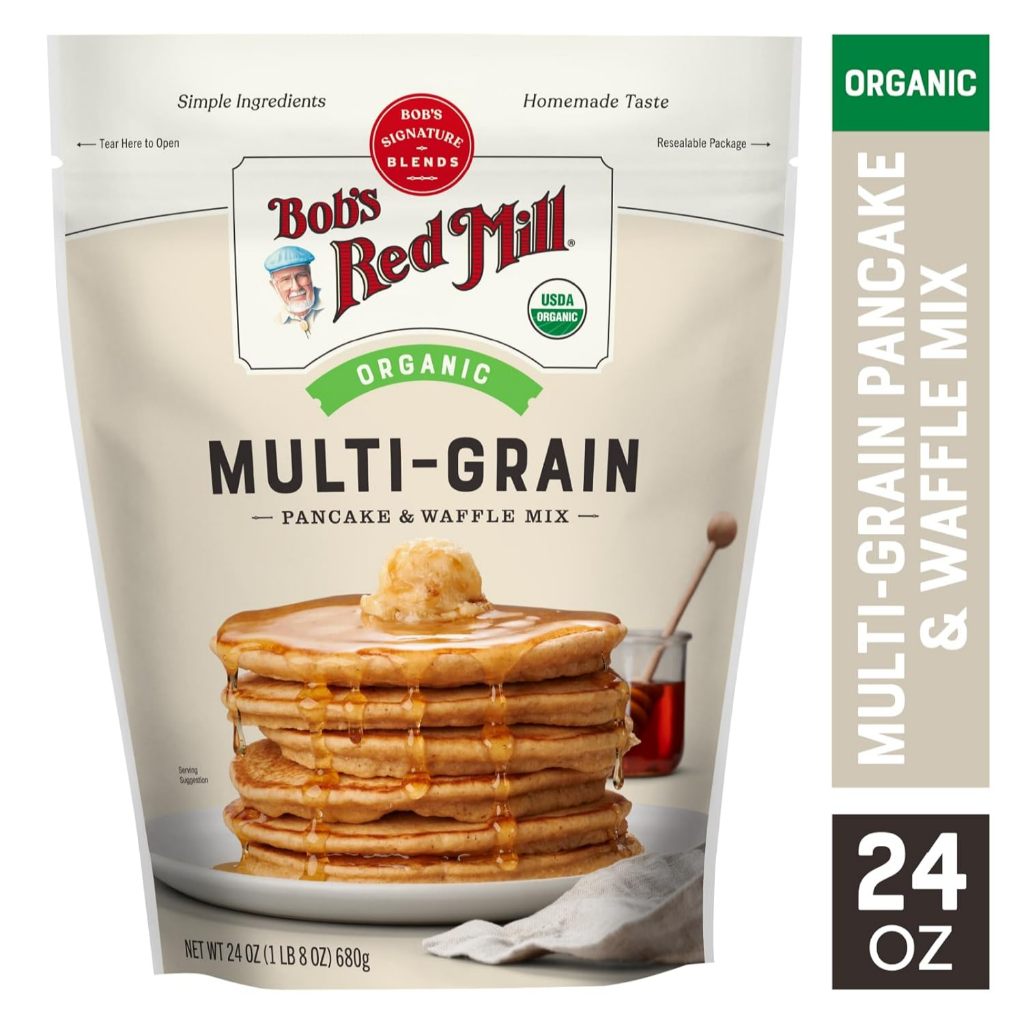 Bột Làm Bánh Pancake Wafffle Đa Hạt Hữu Cơ Bob's Red Mill 680g Organic Multi Grain Flour