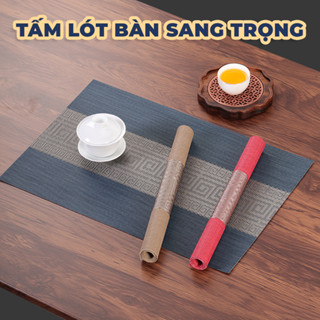 Miếng Lót Bàn Ăn Textilene Cách Nhiệt Chống Trượt – Dễ Lau Chùi, Trang Trí Bàn Ăn Sang Trọng Nhiều Màu Đẹp