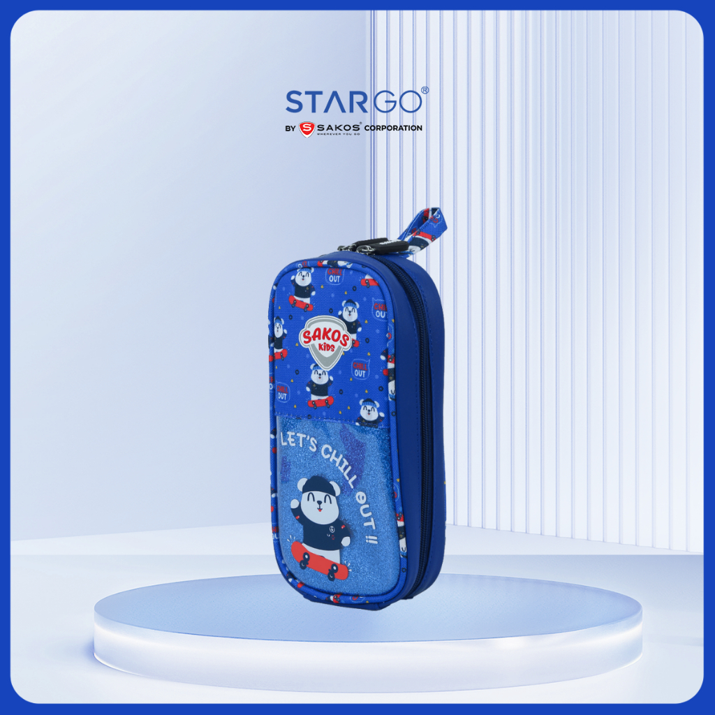 (HỎA TỐC 2H) - Bóp Đựng Viết, Đồ Dùng Học Tập Sakos Shine Case - Họa Tiết Dễ Thương Bắt Mắt, Trượt N