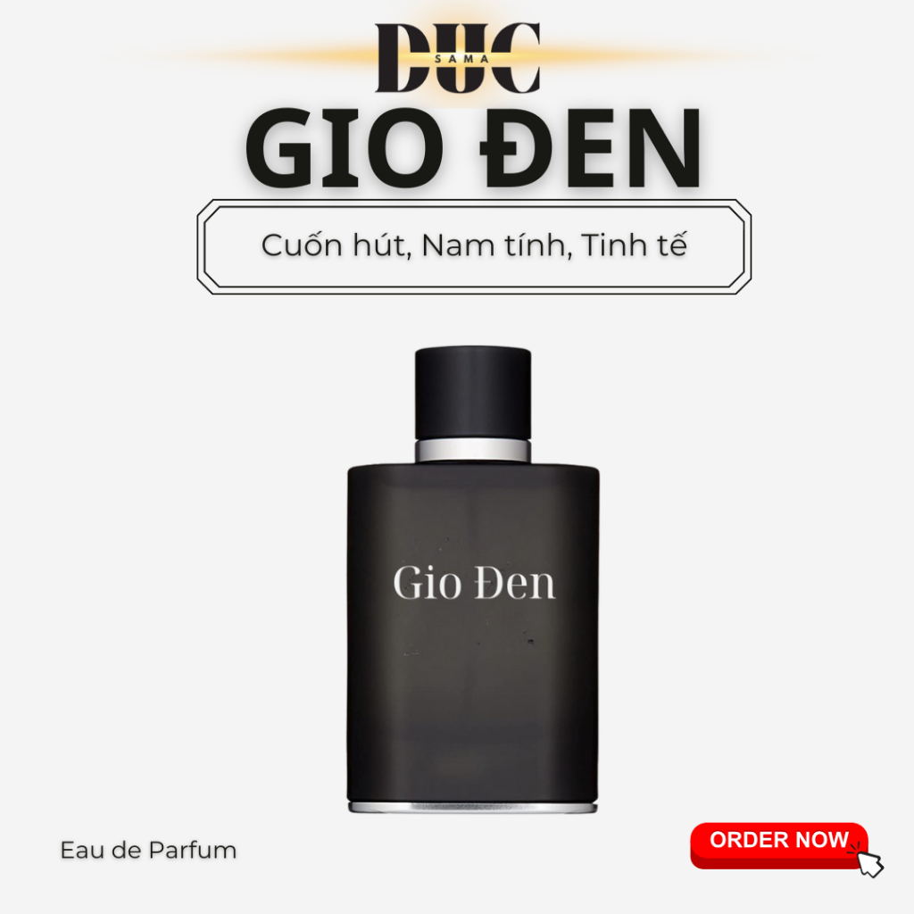 Nước hoa nam Giò Đen Profumo. mùi hương nhẹ nhàng phong cách 1 chàng trai hiền hòa