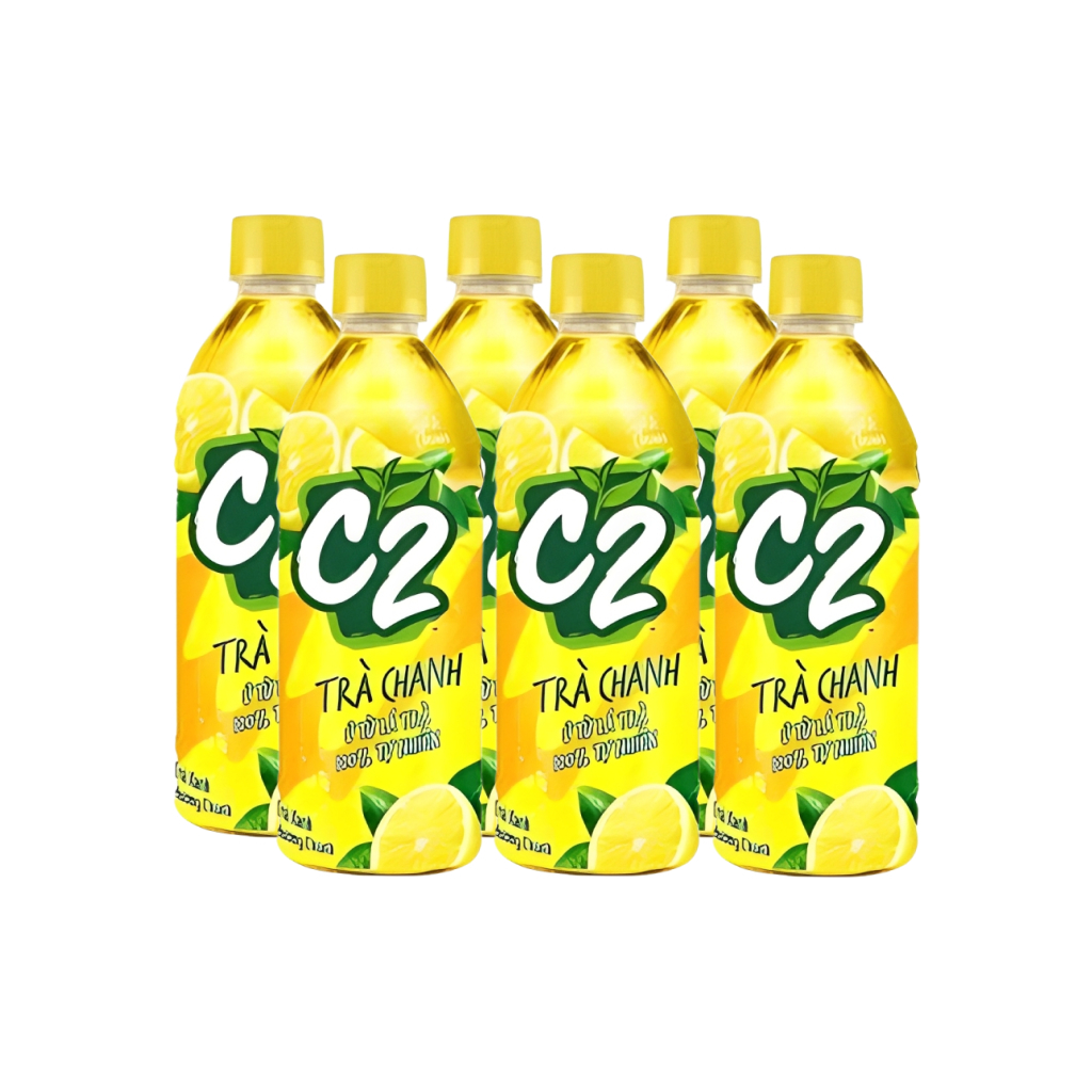 Trà C2 Vị Chanh Thùng 24 Chai  Hương Chanh - Hương Táo 355ml