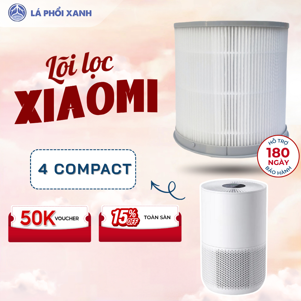 Lõi lọc không khí Xiaomi 4 Compact, Xiaomi Air Purifier 4 Compact, Màng lọc không khí Xiaomi