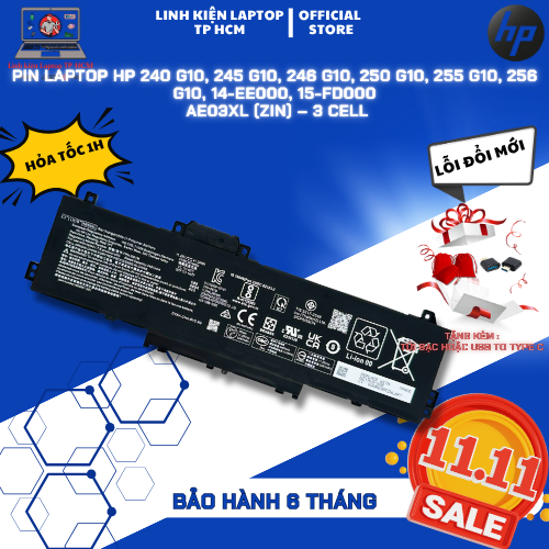 Pin laptop Hp 240 G10, 245 G10, 246 G10, 250 G10, 255 G10, 256 G10, 14-ee000, 14-ep000, 14-em000, 15