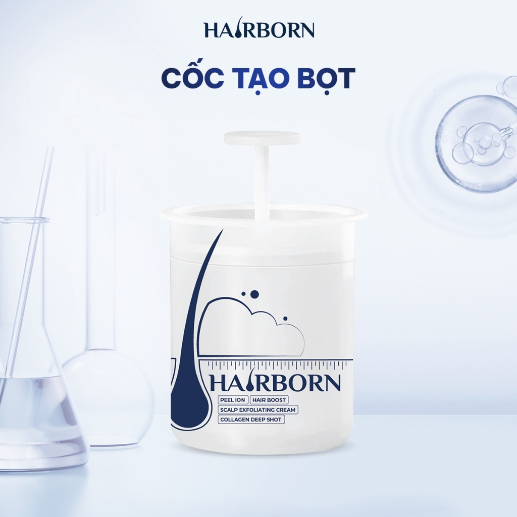 [Quà Tặng Màu Ngẫu Nhiên ] Cốc Tạo Bọt Dầu Gội & Kem Tẩy Tế Bào Chết Da Đầu HAIRBORN, Dụng Cụ Tạo Bọt Tiện Lợi 20G