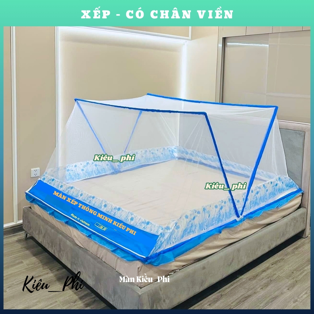 Mùng ngủ tự bung cao cấp màn mùng ngủ khung xếp chắc chắn, mùng gấp gọn tiện lợi màn ngủ chống muỗi