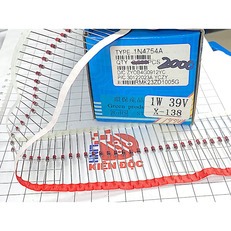[Combo 10 chiếc] Diode zenner 1N4754 39V 1W DO-41