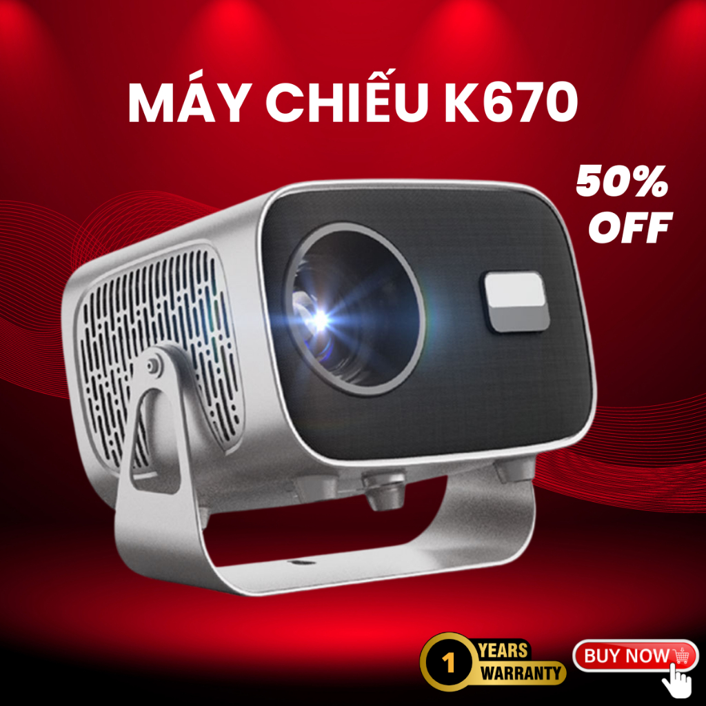 Máy Chiếu Mini X-eco-KAW K670 4K UHD, Android 10, Wi-Fi/Bluetooth - Shop uytinsomot