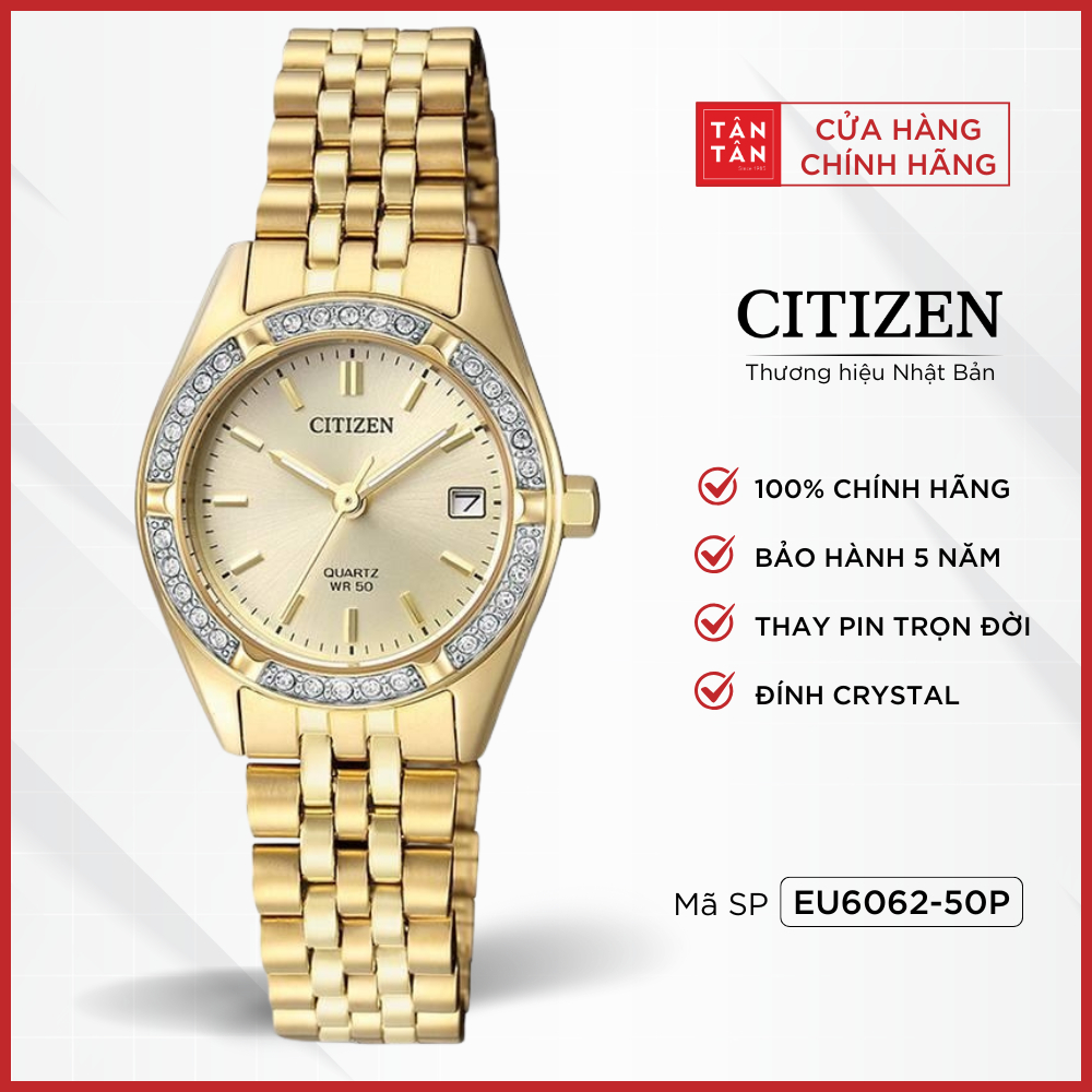 Đồng Hồ Nữ Citizen EU6062-50P Quartz 26mm - Đồng Hồ Tân Tân