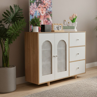  Tủ đựng đồ phòng khách đa năng phong cách Bắc Âu decor trang trí nội thất TAGO ND56 