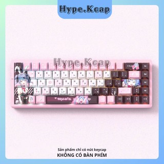 Keycap Anime - Hatsune Rabbit Cherry Profile chất liệu PBT - Xuyên Led Side Print