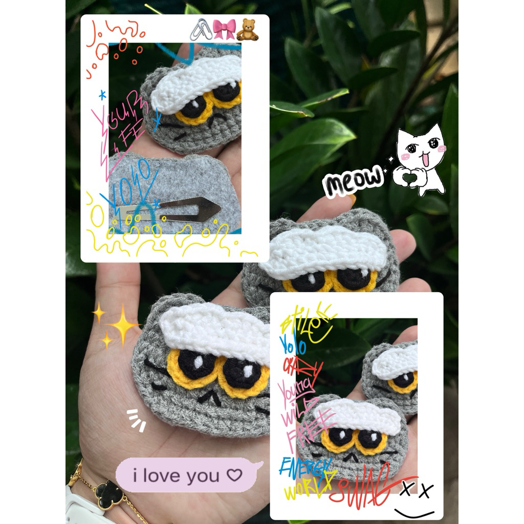 Kẹp tóc len mèo Zoa GD