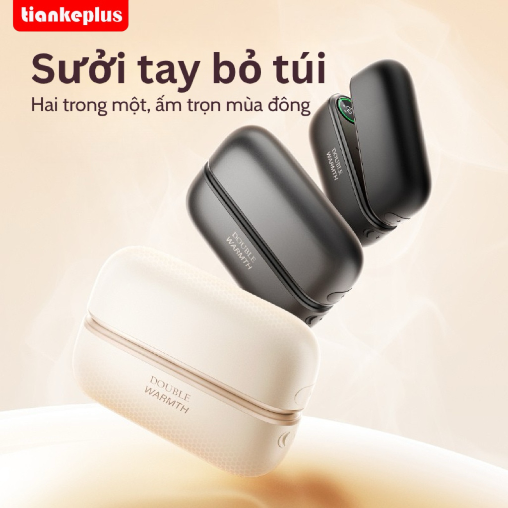 Tiankeplus Mẫu Mới: Sưởi Ấm Nam Châm 2 Trong 1, Màn Hình Hiển Thị, Pin 6000mAh, 3C Type-C Sạc Dự Phòng, Quà Tặng Cao Cấp | BigBuy360 - bigbuy360.vn