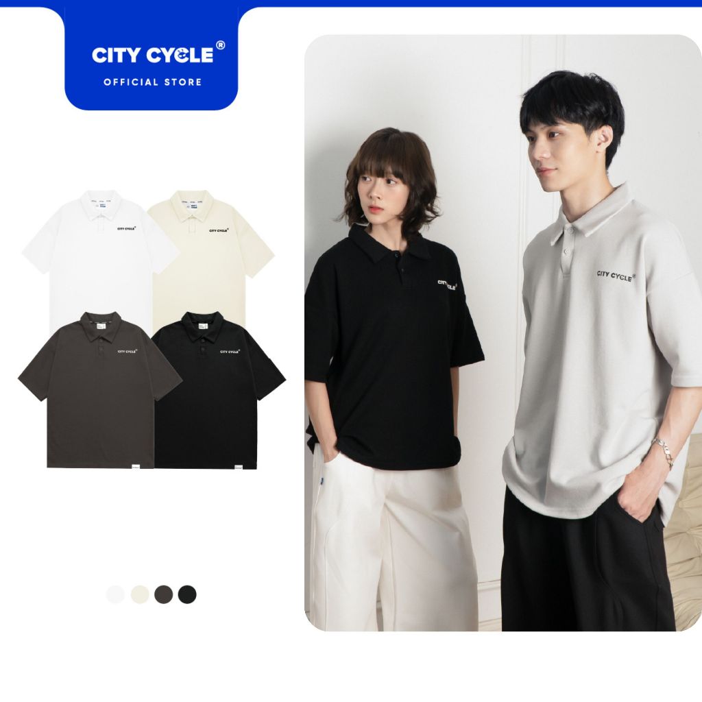 Áo Polo Oversize Lazy Áo thun polo nam nữ phông có cổ boxy Local Brand Chính Hãng City Cycle livestr