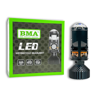  Hàng Chuẩn BMA  Đèn Pha LED Bi Cầu R04F - 55 W Siêu Sáng  Chuyên Lắp Oto - Xe Máy Chân H4 