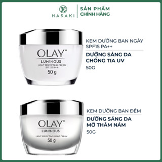   DAILY  Kem Dưỡng Olay Luminous Sáng Da Mờ Thâm Nám Ban Đêm Sáng Da Chống Tia UV Ban Ngày 50g Hasaki Chính Hãng 