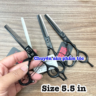 ✅Kai Kéo Tỉa Tóc 5.5 In Quai Phẳng Lệch Thép Nhật S440C Độ Cứng Trên 62HRC Chất Lượng Cao Kéo Cắt Tóc Cao Cấp