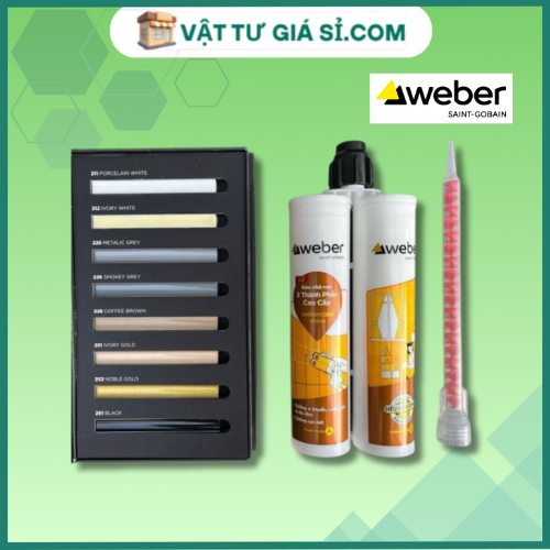 Keo Chà Ron Epoxy 2 Thành Phần Weber Chính Hãng, Keo Chít mạch Epoxy Weber