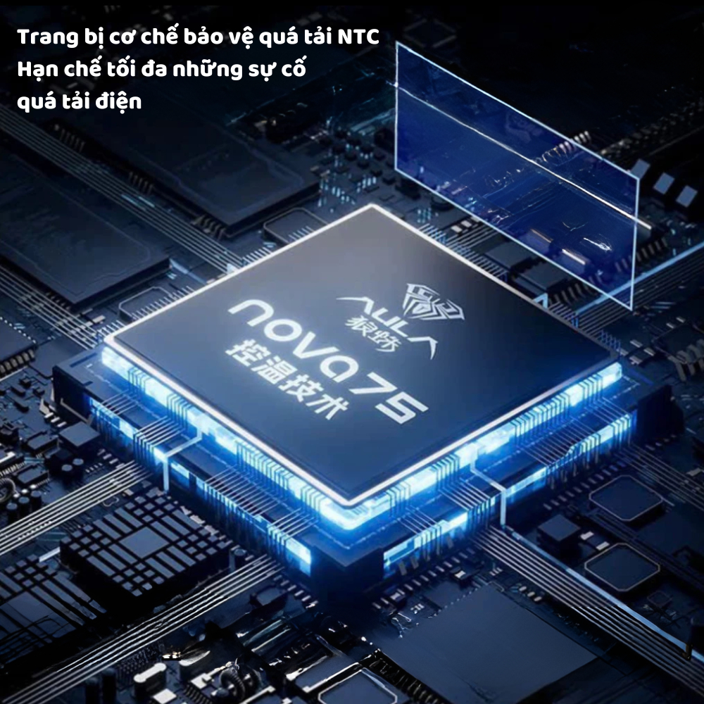 Bàn phím cơ không dây AULA NOVA75 - Màn hình TFT - 3 mode - Full foam - Led RGB - Có núm xoay - Pin 10000 mah | BigBuy360 - bigbuy360.vn