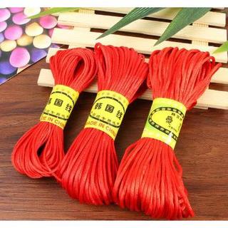  2 Dây Chỉ Đỏ May Mắn 20m – Dùng Làm Vòng Tay Treo Trang Trí – Bền Đẹp Không Phai Màu 