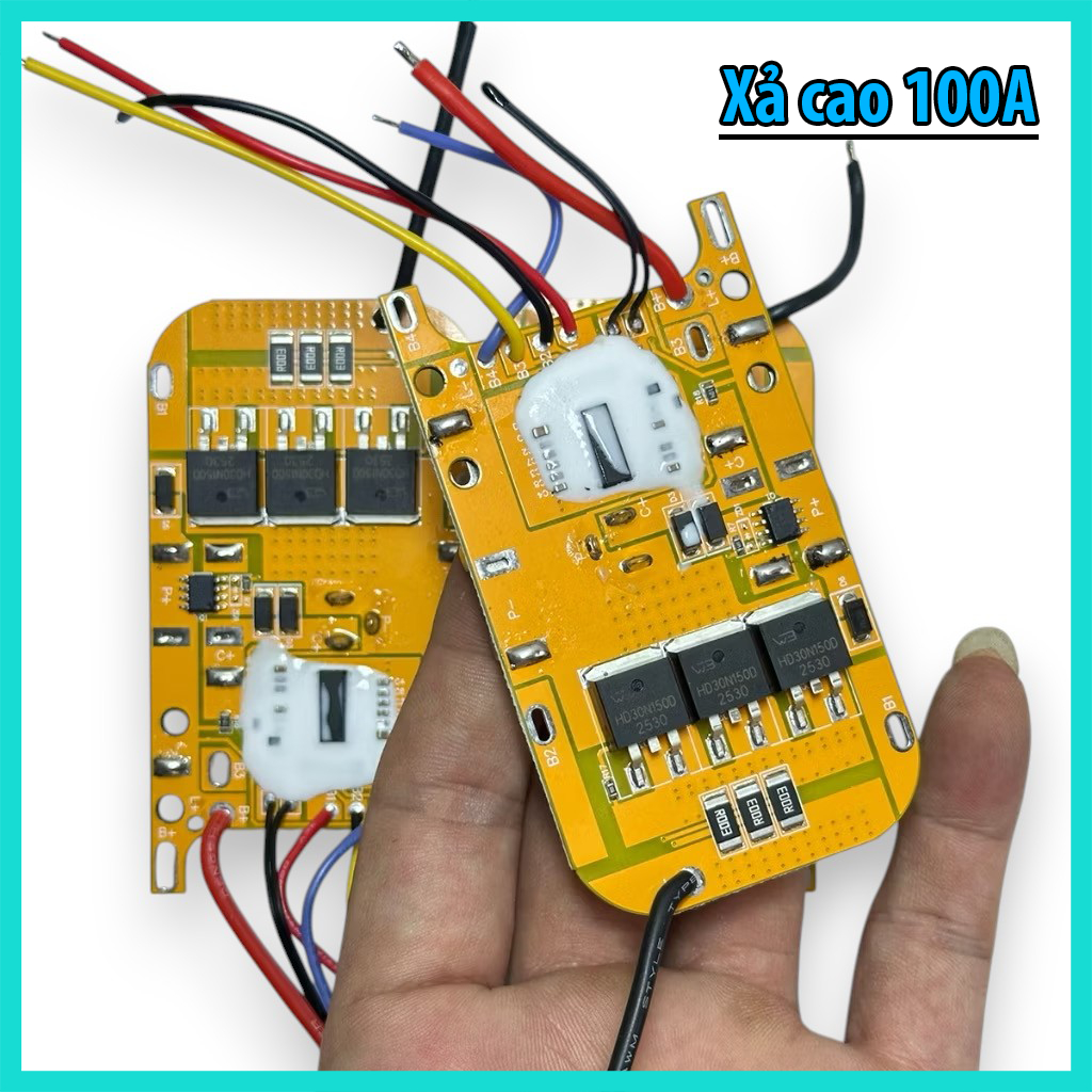 Mạch Pin Makita 5S - 21v, Xả Cao 100A, 3 mosfet Xịn, Thay Thế Mạch Pin 10 Cell, 15 Cell, 20 Cell Châ