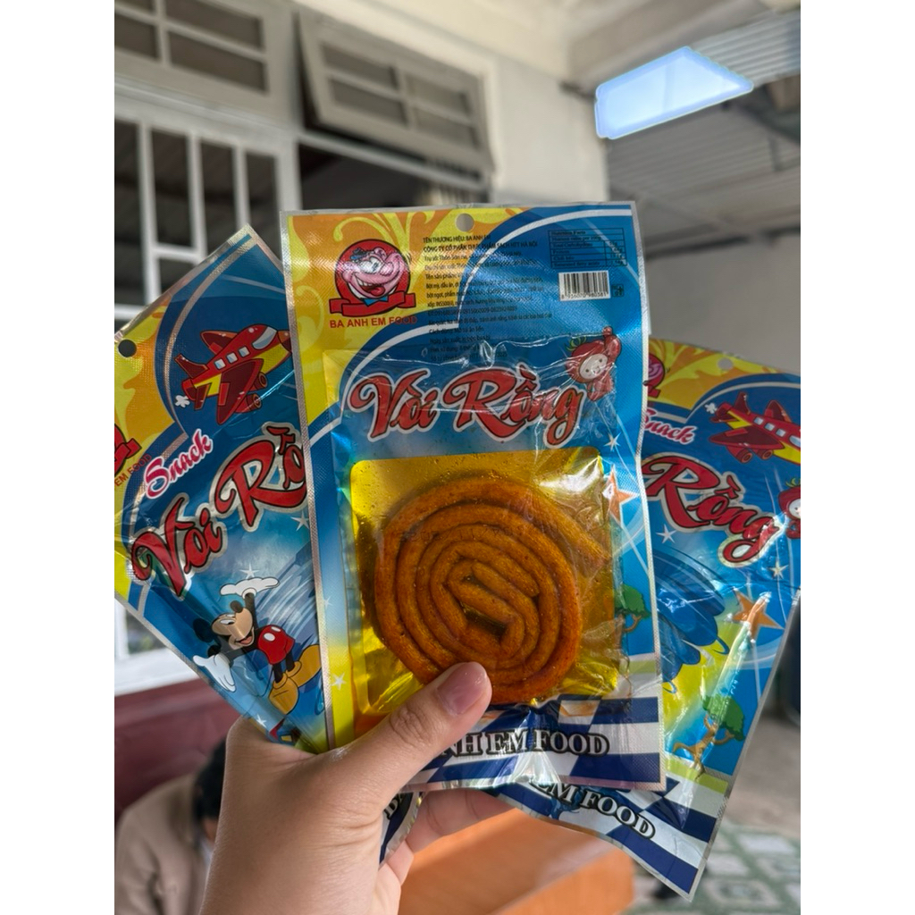 Snack vòi rồng - Ba Anh Em Food ( 1 bịch 10 gói )
