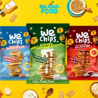 Snack Ngũ Cốc Nguyên Cám Vị Kem Chua Hành Tây/ Muối hồng Hymalaya/ Thịt nướng tỏi cay We Chips 28G/70G