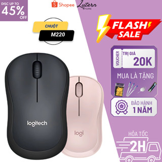 Chuột Không Dây M220  Click Silent - giảm ồn, Kết Nối USB 2.0 Gọn Nhẹ Giá Rẻ Tương Thích PC/ Laptop