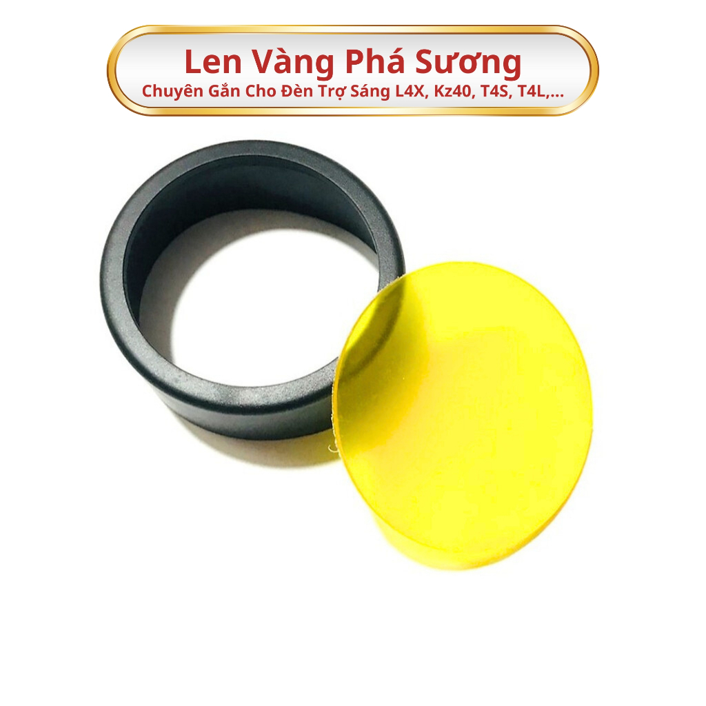 Len Vàng Phá Sương Mù Giúp Đi Đêm An Toàn Hơn - Lắp Cho Dòng Đèn Trợ Sáng L4X, KZ40, R60, M60, M80 L