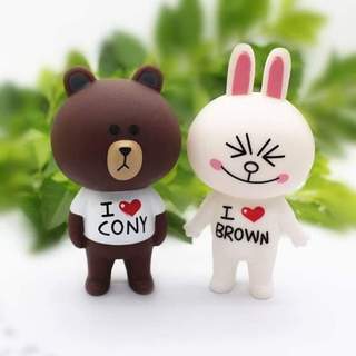 đôi gấu thỏ đứng trang trí bánh kem (combo 5 đôi)