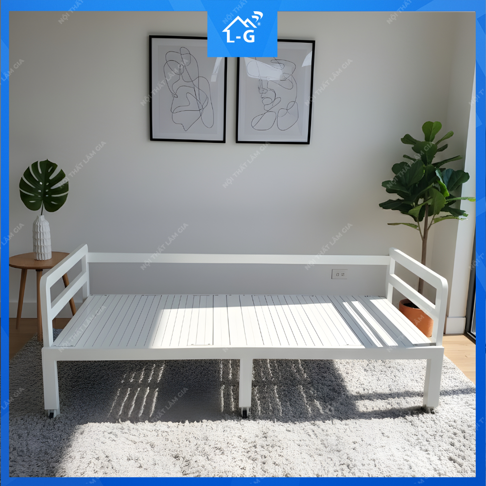 [HỎA TỐC HCM] GIường sắt gấp gọn tiện lợi - giường sắt gấp gọn 1m6x2m