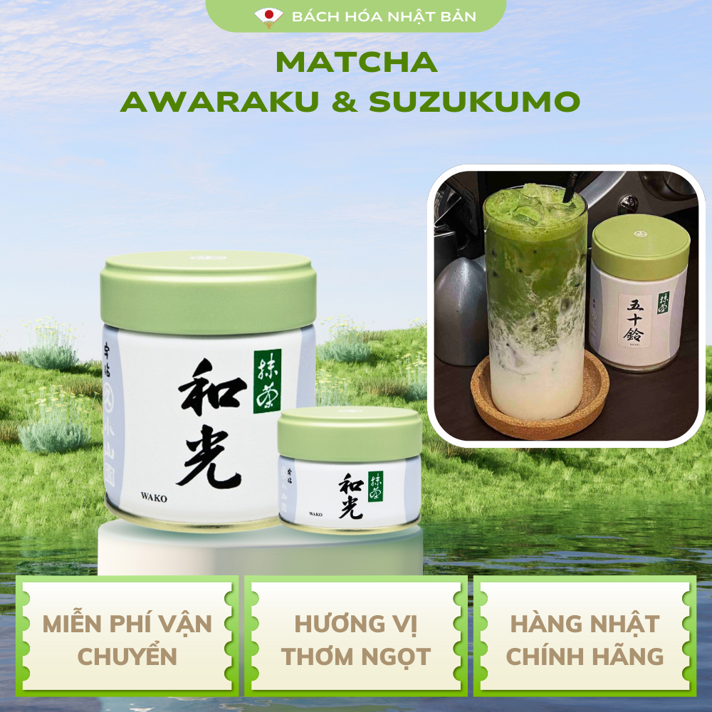 Bột Matcha Marukyu Koyamaen Wako,Yugen Nguyên Chất Cao Cấp Nhật Bản Vị Thơm Ngọt Dịu M21